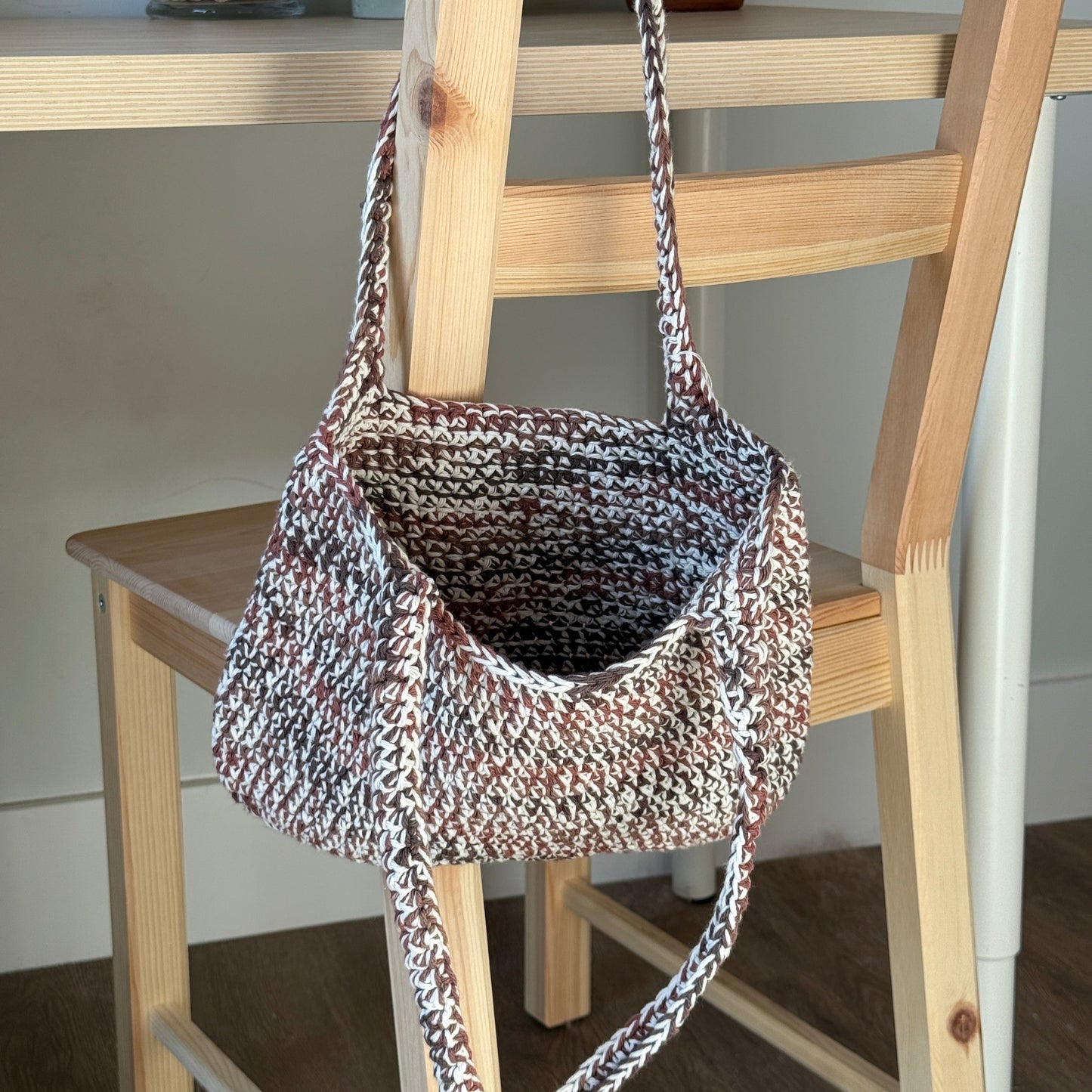 Brown Ombre Beach Bag