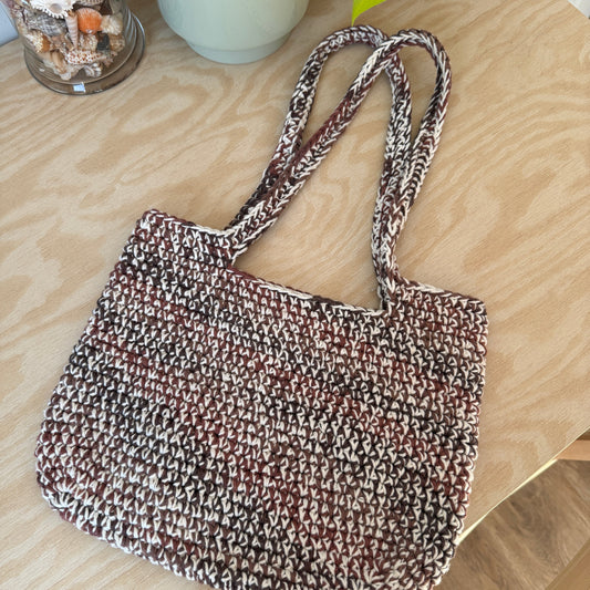 Brown Ombre Beach Bag