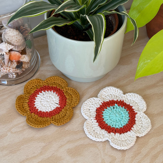 Flower Coasters