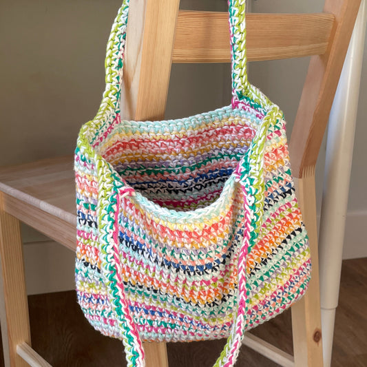 Multicolor Beach Bag