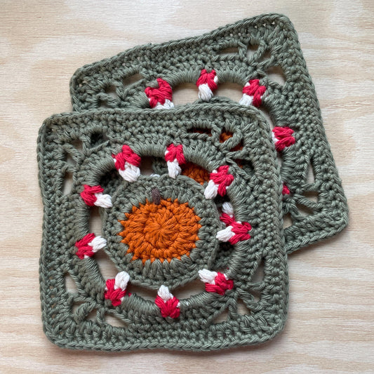 Harvest Hollow granny square pattern
